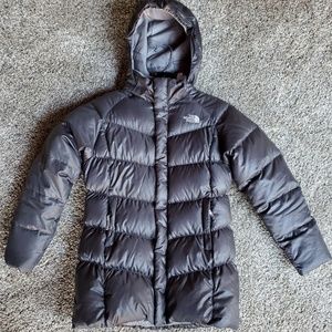 Girl's Grey North Face Coat